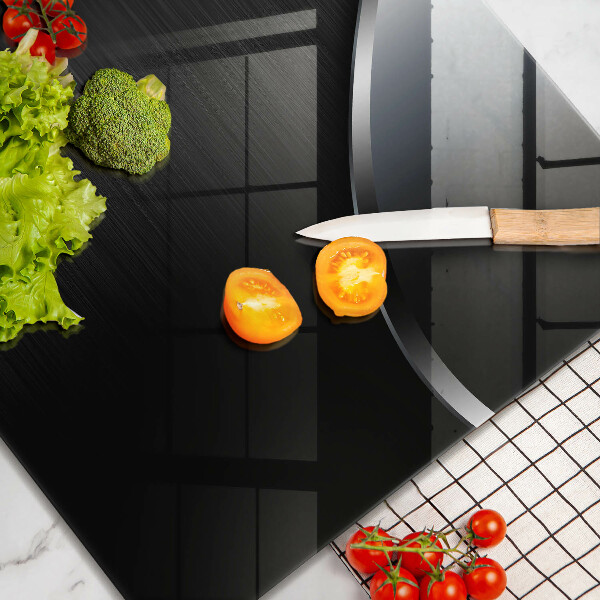 Glas Herdabdeckplatte Metallabstraktion