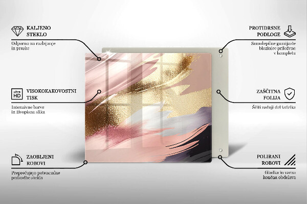 Glas Ceranfeldabdeckung Pastellflecken