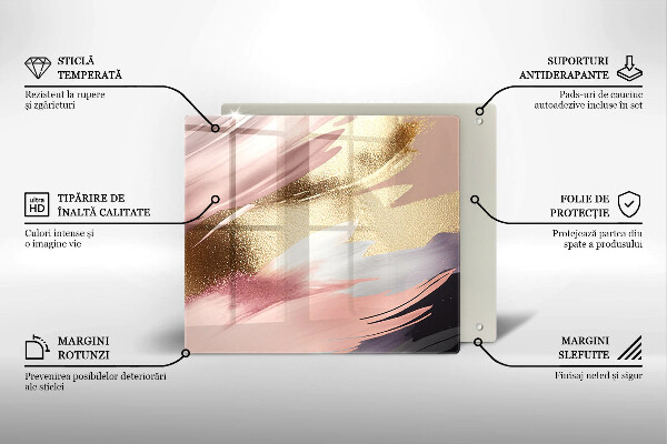 Glas Ceranfeldabdeckung Pastellflecken