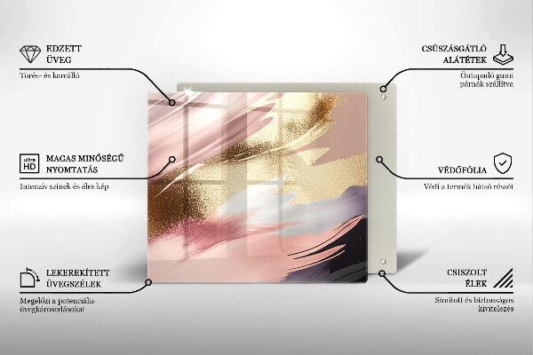 Glas Ceranfeldabdeckung Pastellflecken