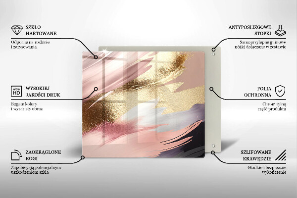 Glas Ceranfeldabdeckung Pastellflecken