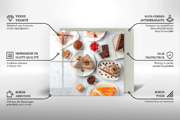 Glas Ceranfeldabdeckung Die Süße des Kuchens