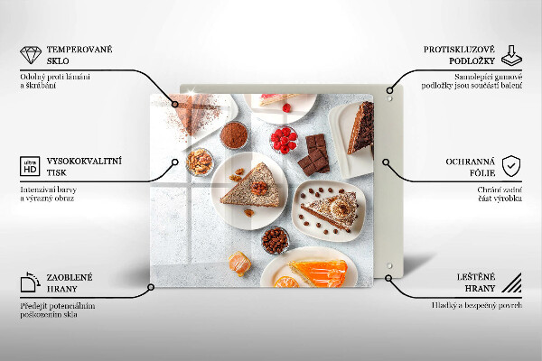 Glas Ceranfeldabdeckung Die Süße des Kuchens
