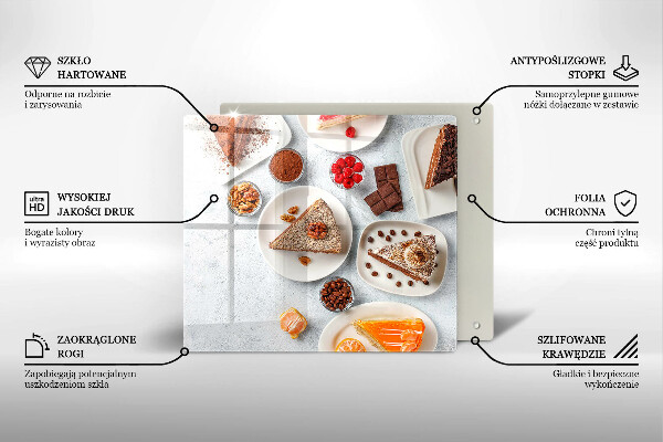 Glas Ceranfeldabdeckung Die Süße des Kuchens