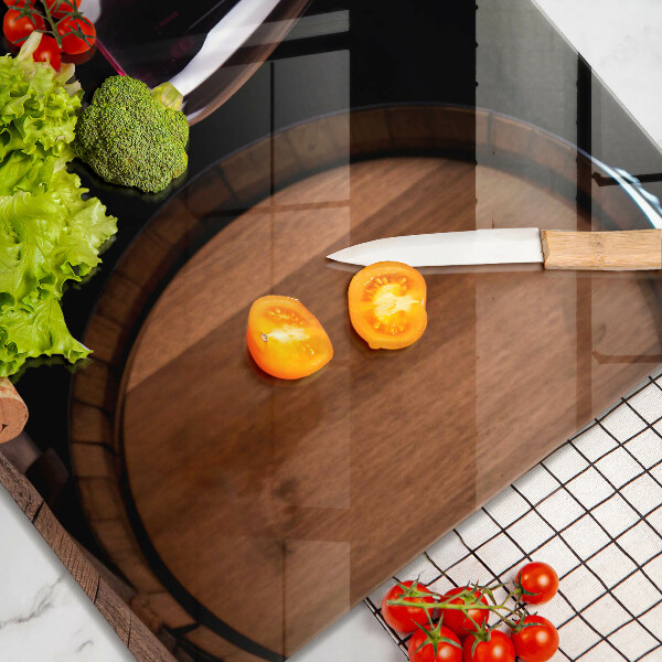 Glas Ceranfeldabdeckung Fassweinglas