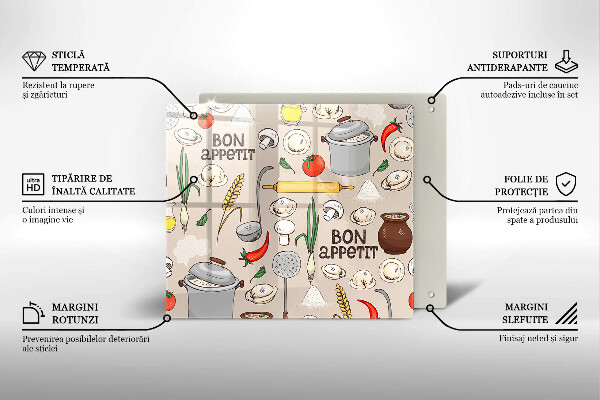 Glas Ceranfeldabdeckung Küchenillustration