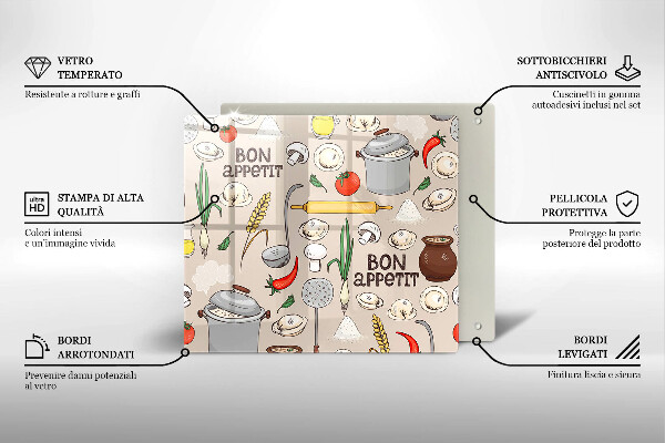 Glas Ceranfeldabdeckung Küchenillustration