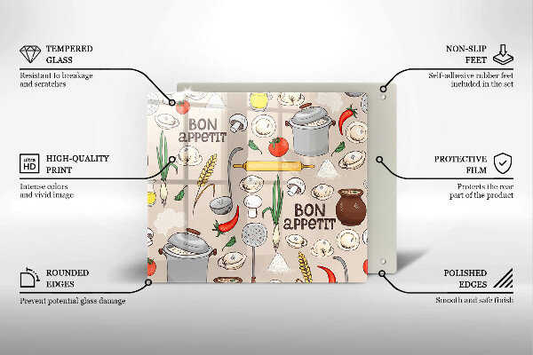 Glas Ceranfeldabdeckung Küchenillustration