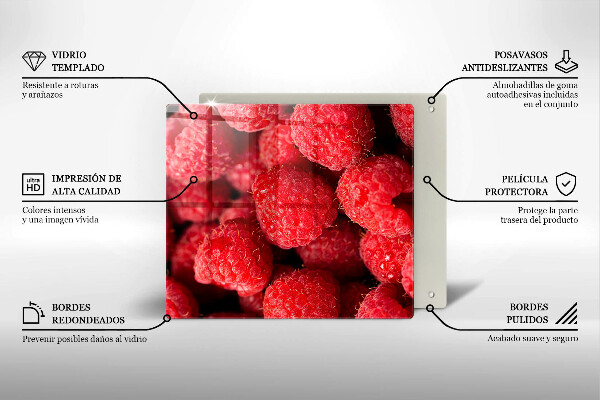 Glas Ceranfeldabdeckung Himbeerfrucht
