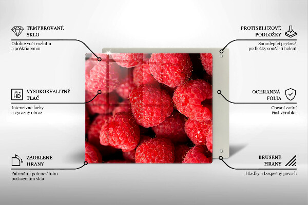 Glas Ceranfeldabdeckung Himbeerfrucht