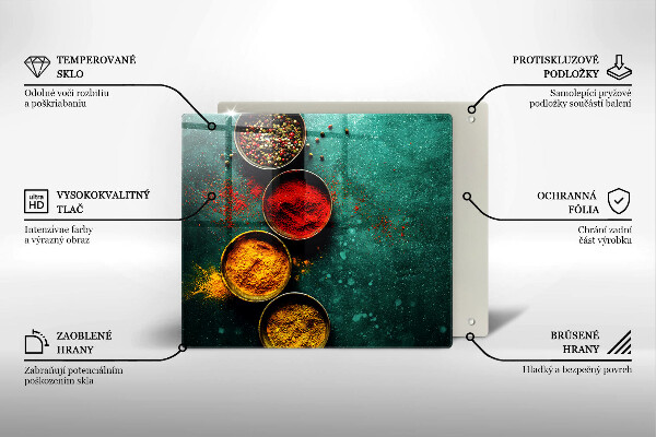 Glas Ceranfeldabdeckung Orientalische Gewürze