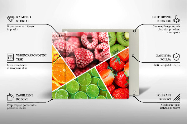 Glas Ceranfeldabdeckung Bunte Früchte