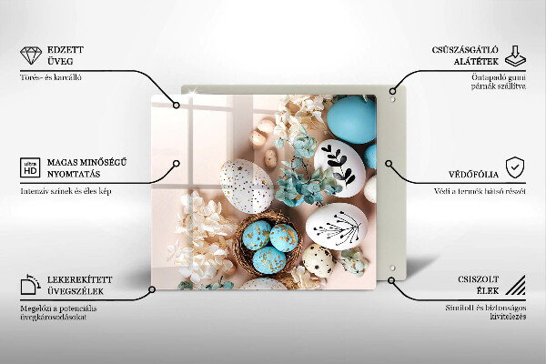 Glas Ceranfeldabdeckung Osterdekorationen