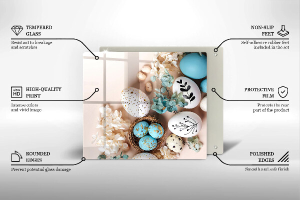 Glas Ceranfeldabdeckung Osterdekorationen