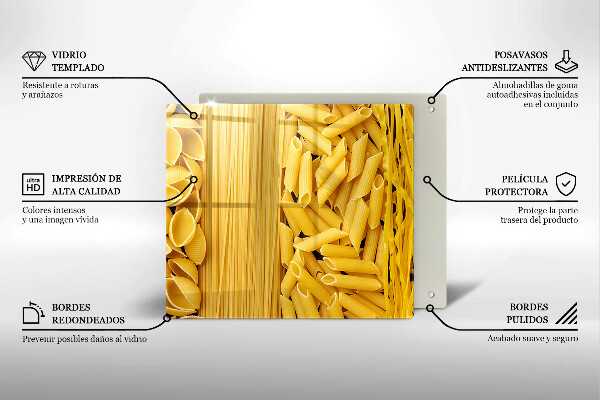 Glas Ceranfeldabdeckung Pasta