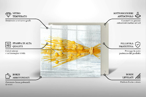 Glas Ceranfeldabdeckung Pasta