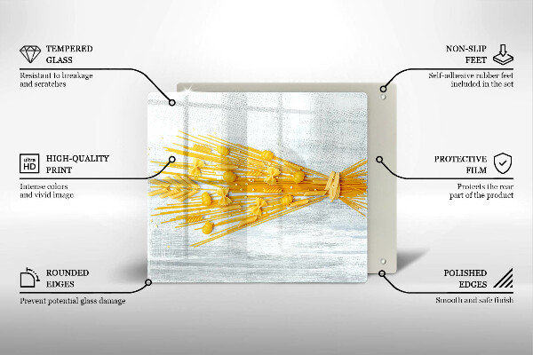 Glas Ceranfeldabdeckung Pasta