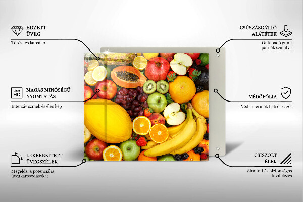 Glas Ceranfeldabdeckung Obstsammlung