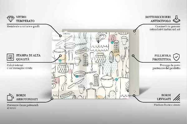 Glas Ceranfeldabdeckung Küchenzubehör