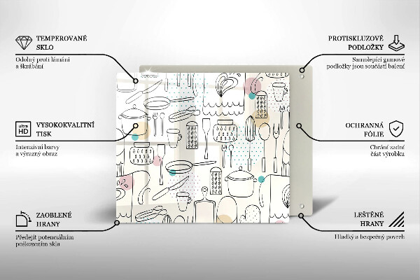 Glas Ceranfeldabdeckung Küchenzubehör