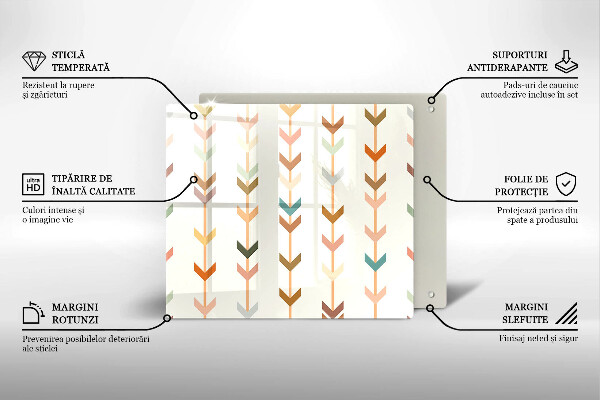Glas Ceranfeldabdeckung Geometrische Elemente