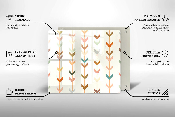 Glas Ceranfeldabdeckung Geometrische Elemente