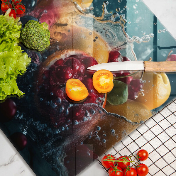 Glas Ceranfeldabdeckung Früchte im Wasser