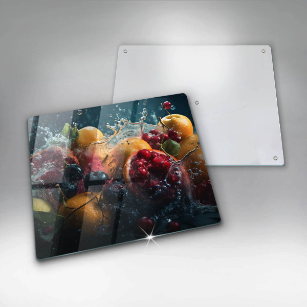 Glas Ceranfeldabdeckung Früchte im Wasser