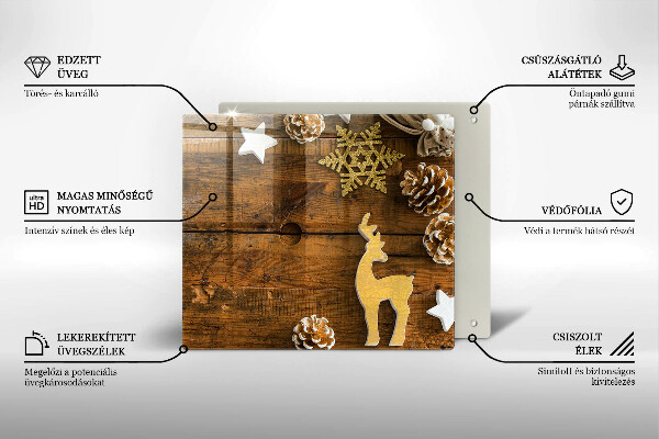 Glas Ceranfeldabdeckung Weihnachtsdekorationen