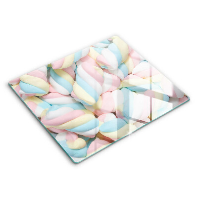 Glas Ceranfeldabdeckung Bunte Marshmallows