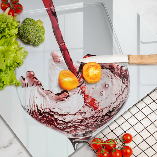 Glas Ceranfeldabdeckung Rotwein