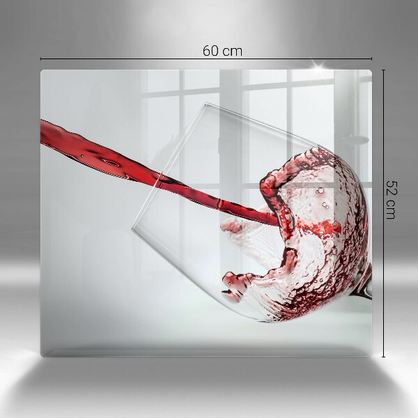 Glas Ceranfeldabdeckung Rotwein