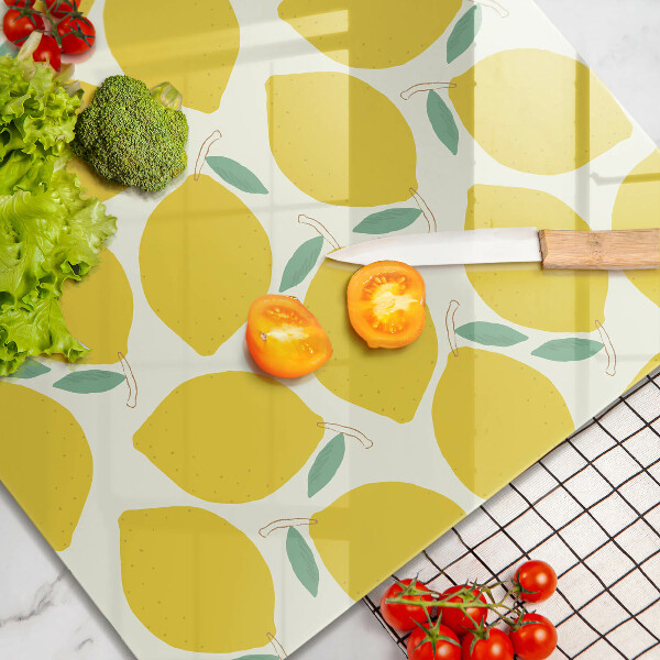 Glas Ceranfeldabdeckung Cartoon-Zitronen