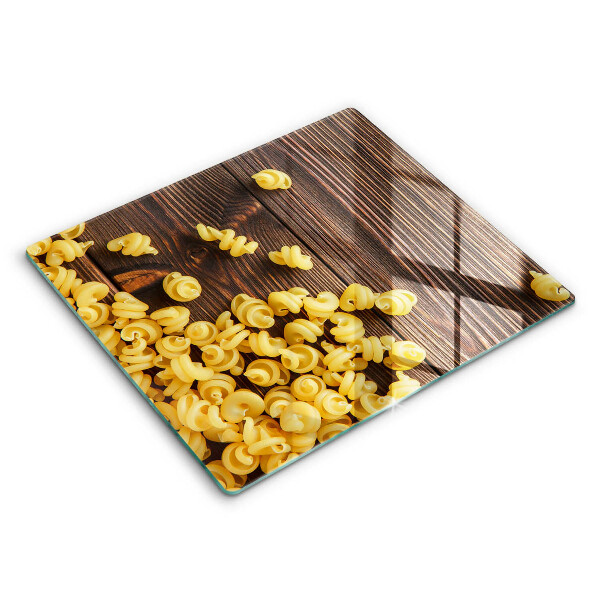 Glas Ceranfeldabdeckung Nudeln auf dem Tisch