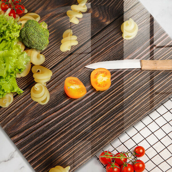 Glas Ceranfeldabdeckung Nudeln auf dem Tisch