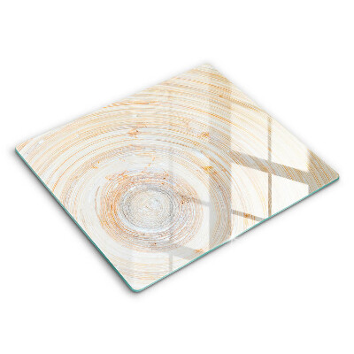 Glas Ceranfeldabdeckung Holzstruktur