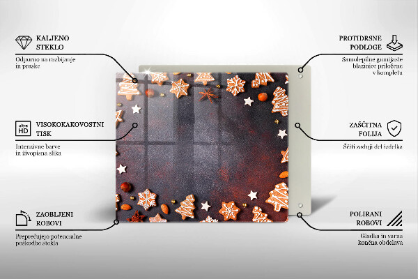 Glas Ceranfeldabdeckung Lebkuchenweihnachten