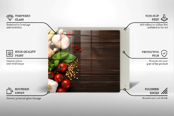 Glas Ceranfeldabdeckung Gemüse auf dem Tisch