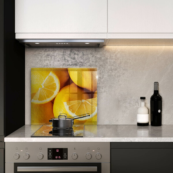 Glas Ceranfeldabdeckung Saftige Zitronen