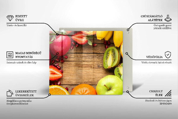 Glas Ceranfeldabdeckung Frisches Obst