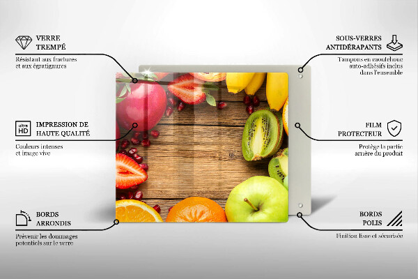 Glas Ceranfeldabdeckung Frisches Obst