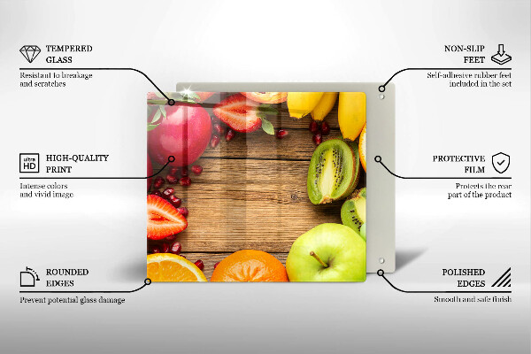 Glas Ceranfeldabdeckung Frisches Obst