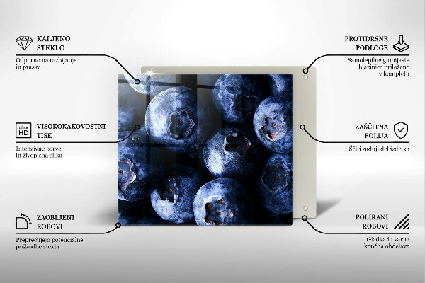 Glas Ceranfeldabdeckung Nahaufnahme von Beeren