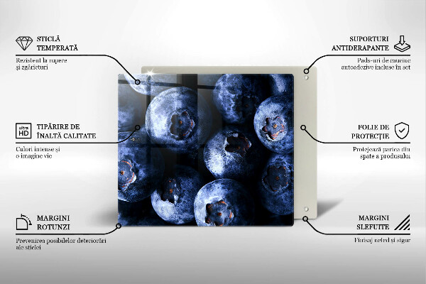 Glas Ceranfeldabdeckung Nahaufnahme von Beeren