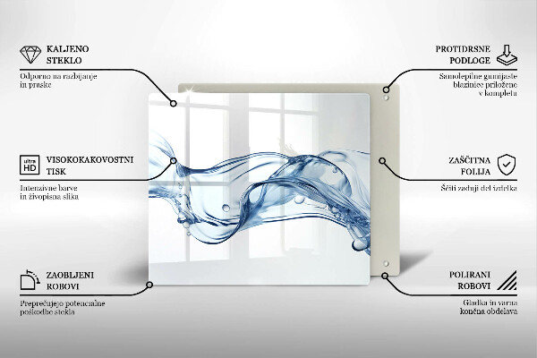 Glas Ceranfeldabdeckung Kristallwasser