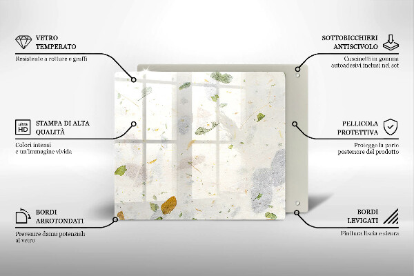 Glas Ceranfeldabdeckung Fallende Blätter