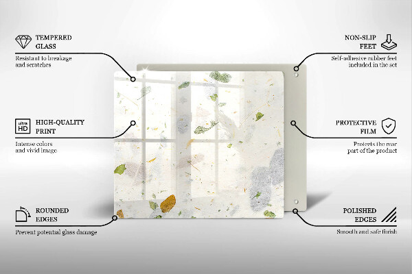 Glas Ceranfeldabdeckung Fallende Blätter