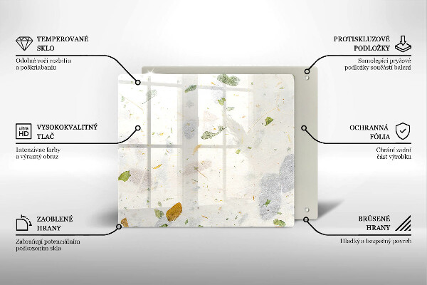 Glas Ceranfeldabdeckung Fallende Blätter