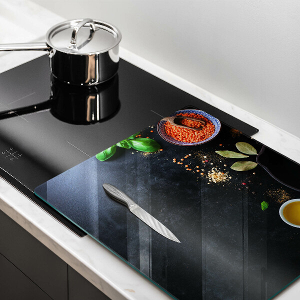 Glas Ceranfeldabdeckung Schüsseln mit Gewürzen