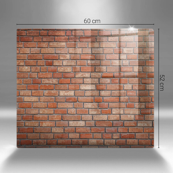 Glas Ceranfeldabdeckung Backsteinmauer